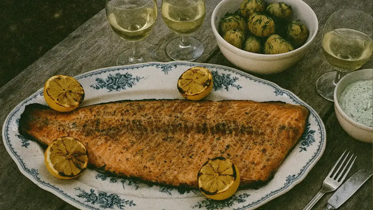 Hel laxsida på grillen - så blir den saftig och smakrik