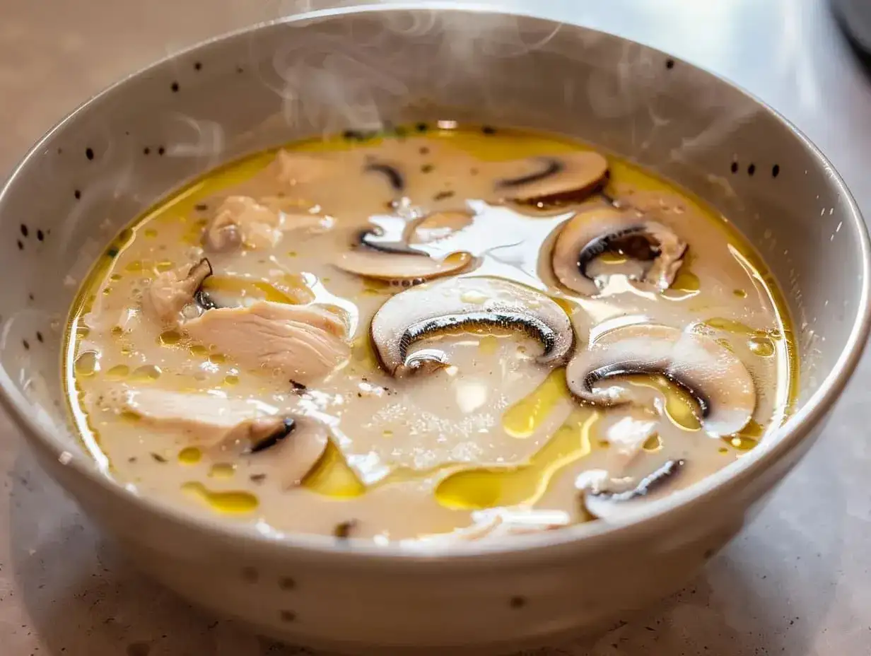 Tom kha gai hemma - krämig thailändsk kycklingsoppa